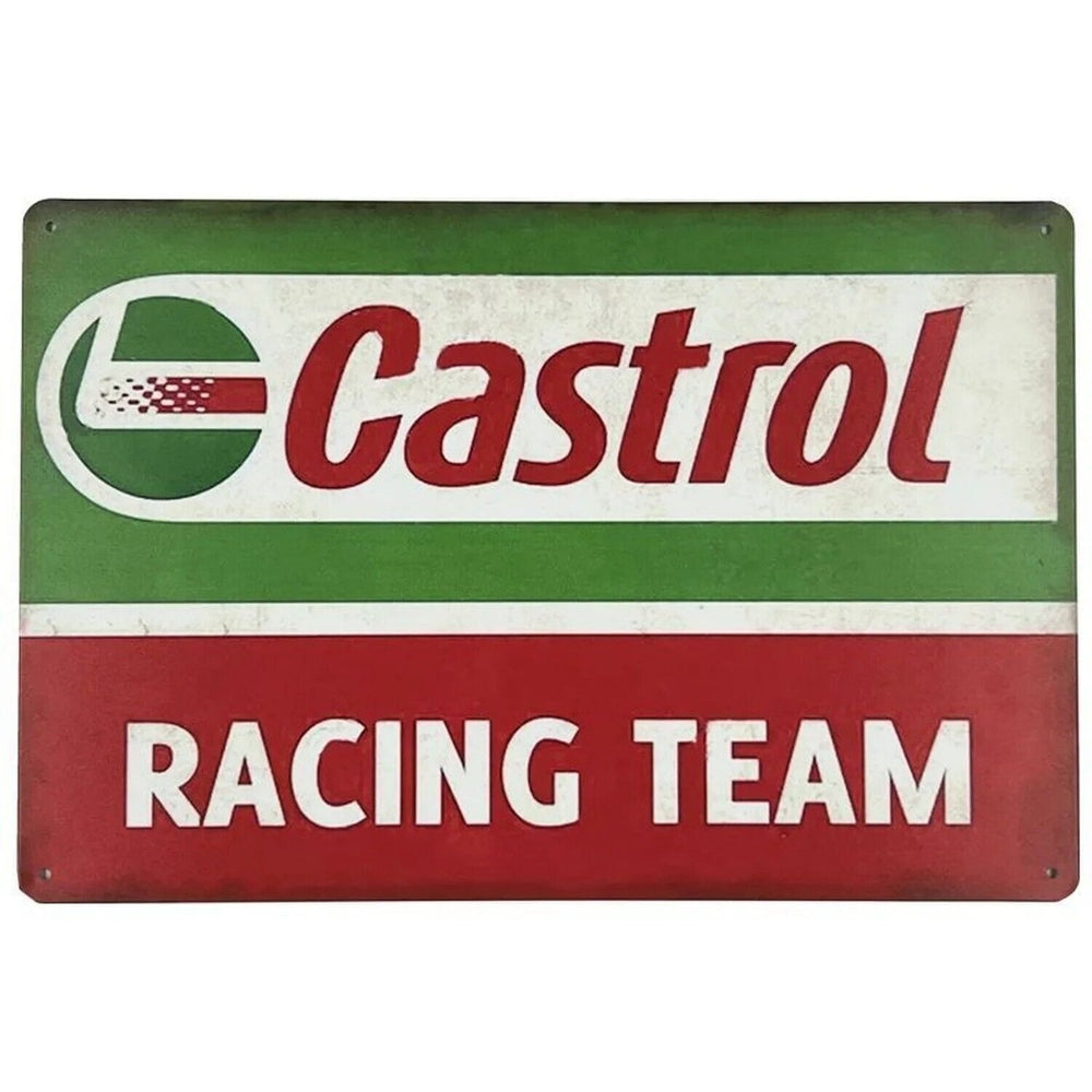 Castrol Racing Team Vintage Novelty Metal Sign 5.5" x 8" Wall Art NEW! Home & Garden:Home Décor:Plaques & Signs Style Your Walls